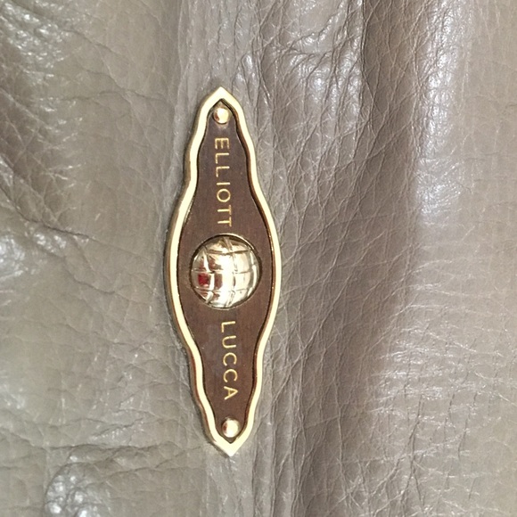 NWT Portobello gray leather Elliott Lucca purse - Picture 4 of 7